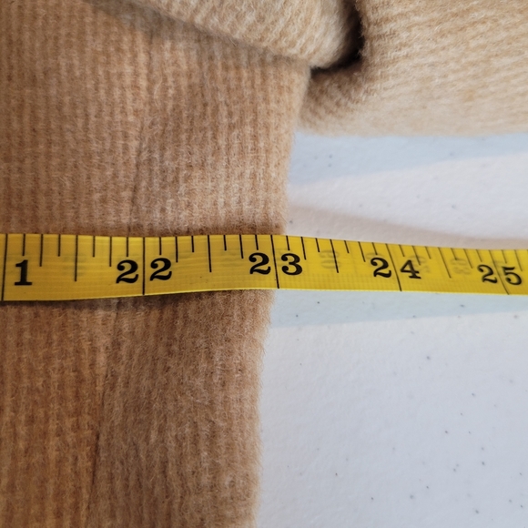 Barrister Sport Coat Mens Tan 100% Camel Hair Wood Buttons Blazer Jacket Vintage - Picture 10 of 16